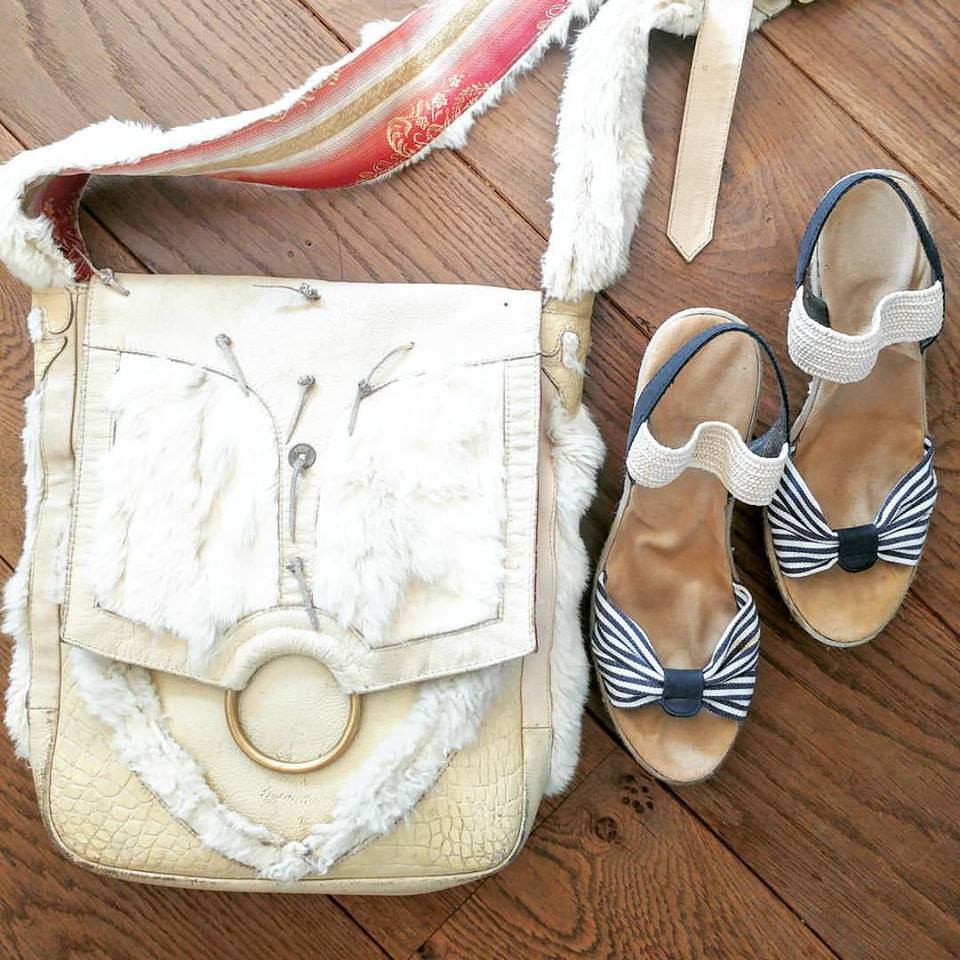 vintage leren tas